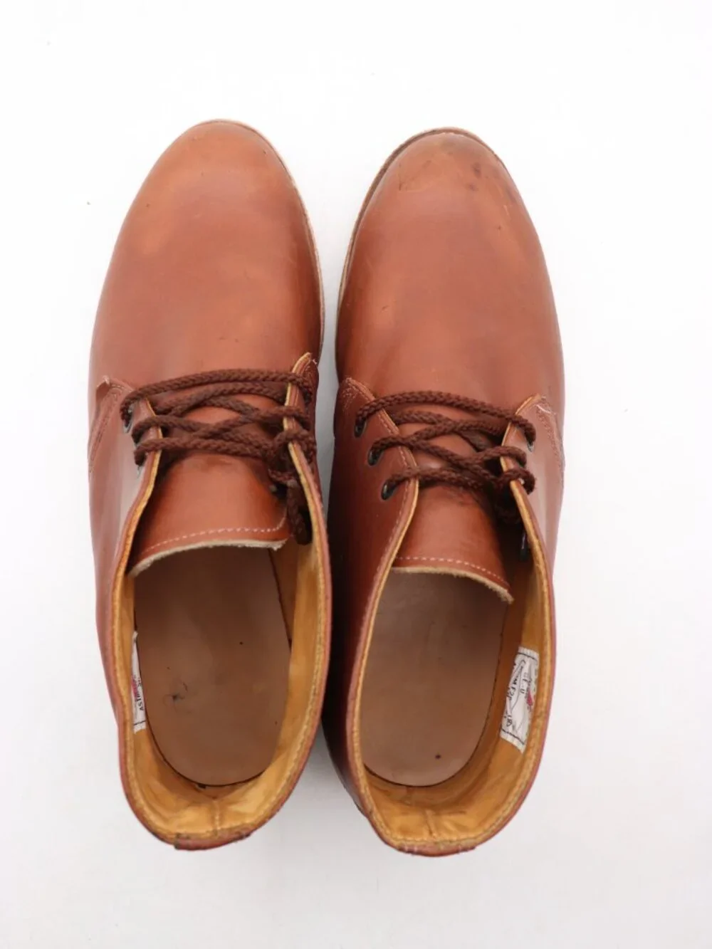 Red Wing 595 Traction Tred Chukka Work Men’s 11.5 EE Brown Leather Heritage USA
